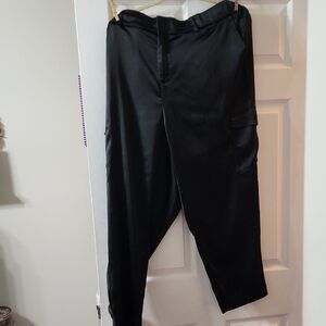 WomensBlack  Satin Look Pants